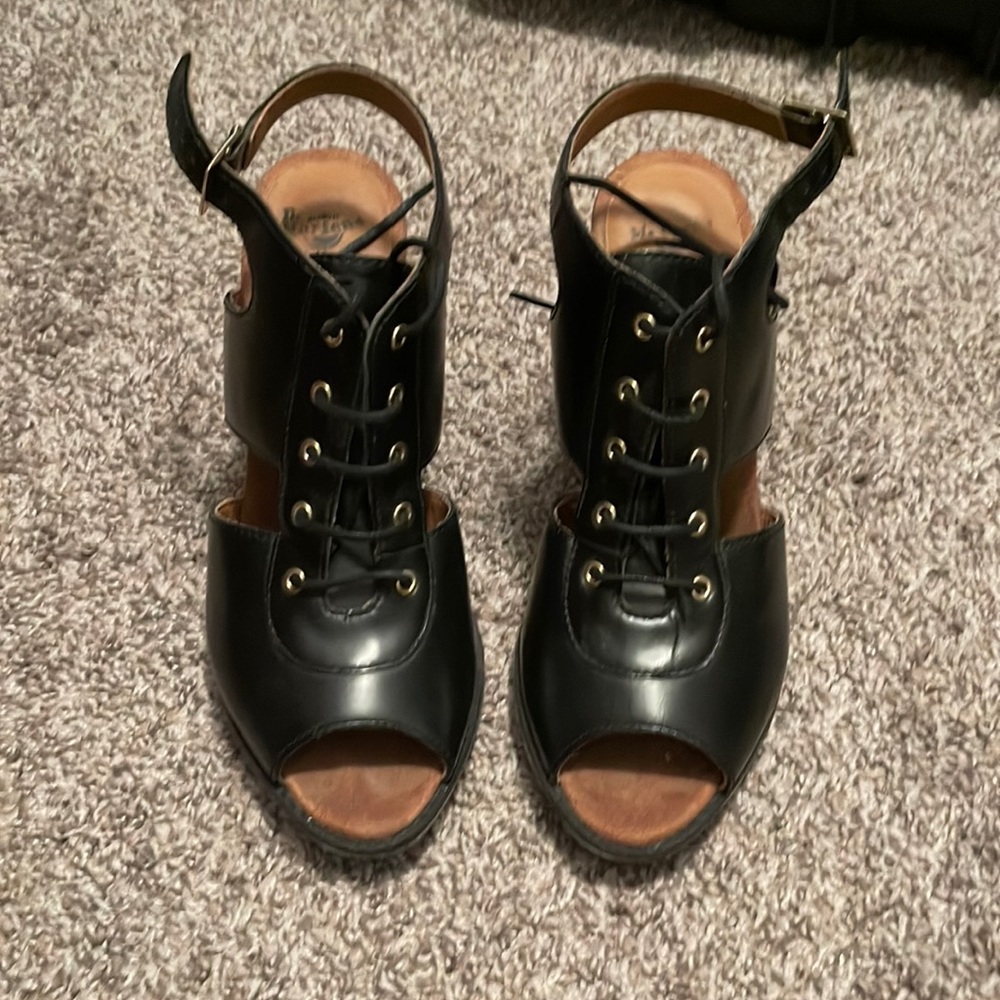 Discontinued Dr Marten dress sandals.